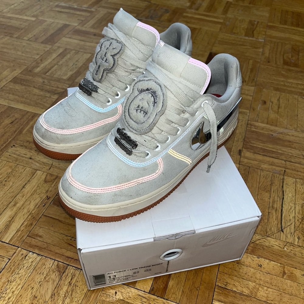 Size 11 - Nike Air Force 1 Low Travis Scott Sail AQ4211-101 Men's